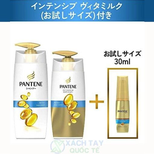 Bộ dầu gội xả Pantene Pro V cho tóc hư tổn (tặng kèm chai dưỡng)