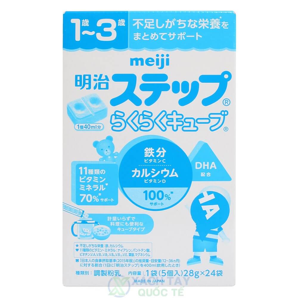 Sữa Meiji số 9 hộp 24 thanh 672g (1 đến 3 tuổi)