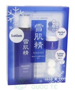 Bộ Kit Lotion + Herbal Gel + Mask SEKKISEI Skin Clarify Kit