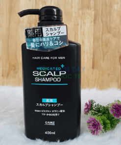 Dầu gội dược liệu Medicated Plus Scalp Shampoo Cainz 400ml (Nam)