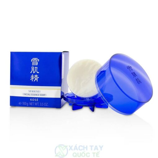Xà phòng rửa mặt (trắng) SEKKISEI Facial Essence Soap 100g