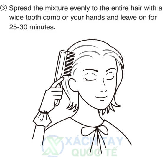 hướng dẫn sử dụng Thuốc nhuộm tóc Bigen Cream Tone thảo dược Nhật Bản