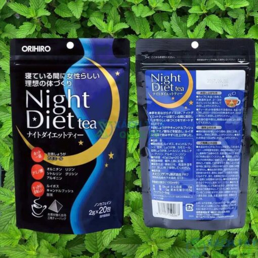 Trà giảm cân Night Diet Tea Orihiro 20 gói Xách tay Japan