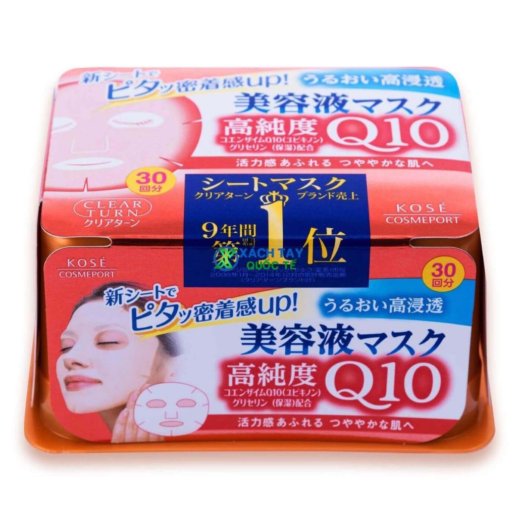 Mặt nạ KOSE Clear Turn Essence Coenzyme Q10 Facial Mask