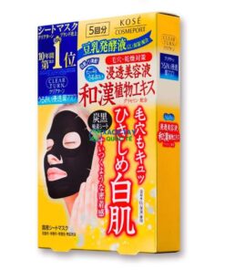 Mặt nạ Kose Cosmeport Clear Turn Pore Black Face Mask thu khít chân lông
