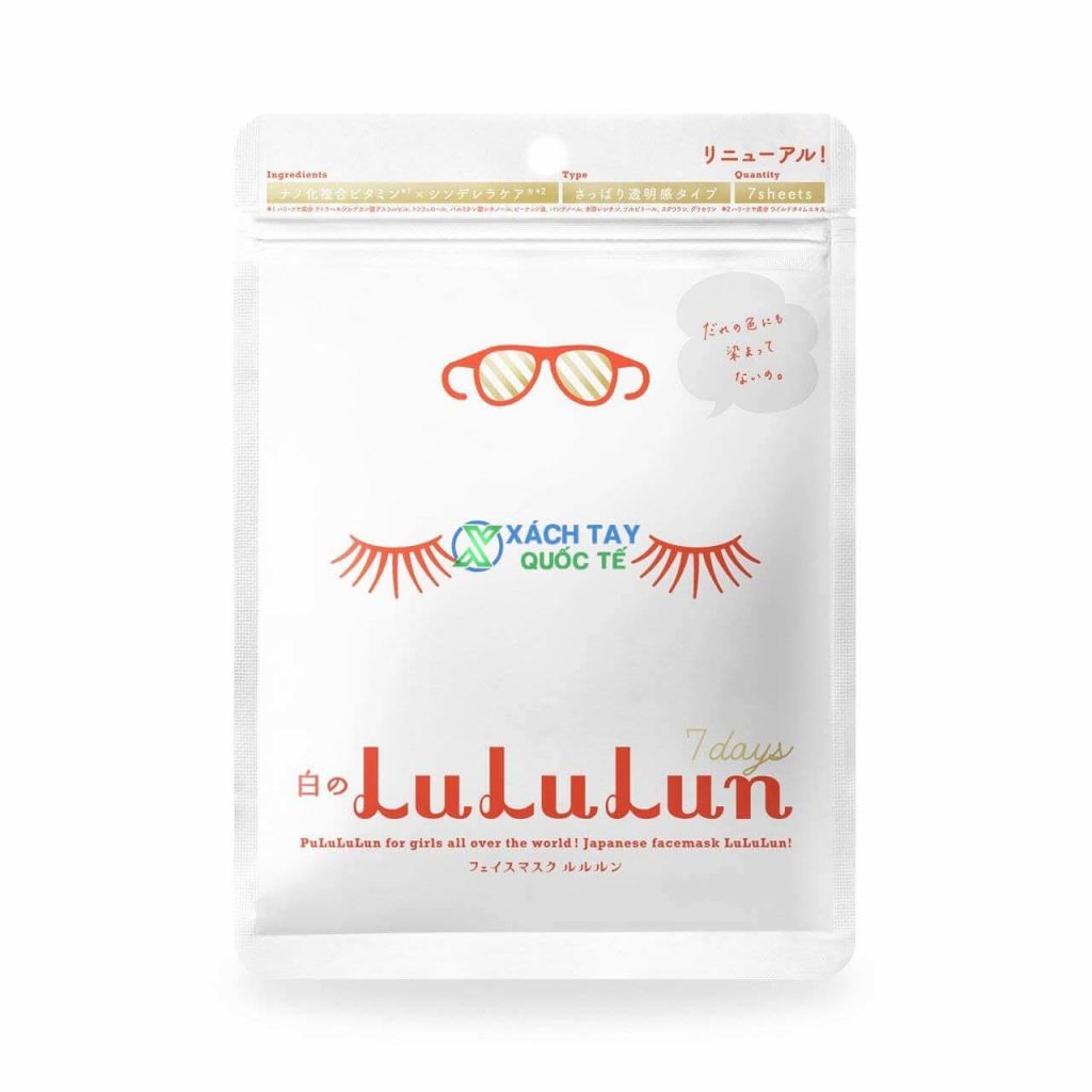 Mặt nạ LuLuLun White Refreshing Transparency Type Mask - Dưỡng sáng da