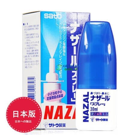 Thuốc xịt mũi Nazal Sato 30ml xách tay Nhật Bản