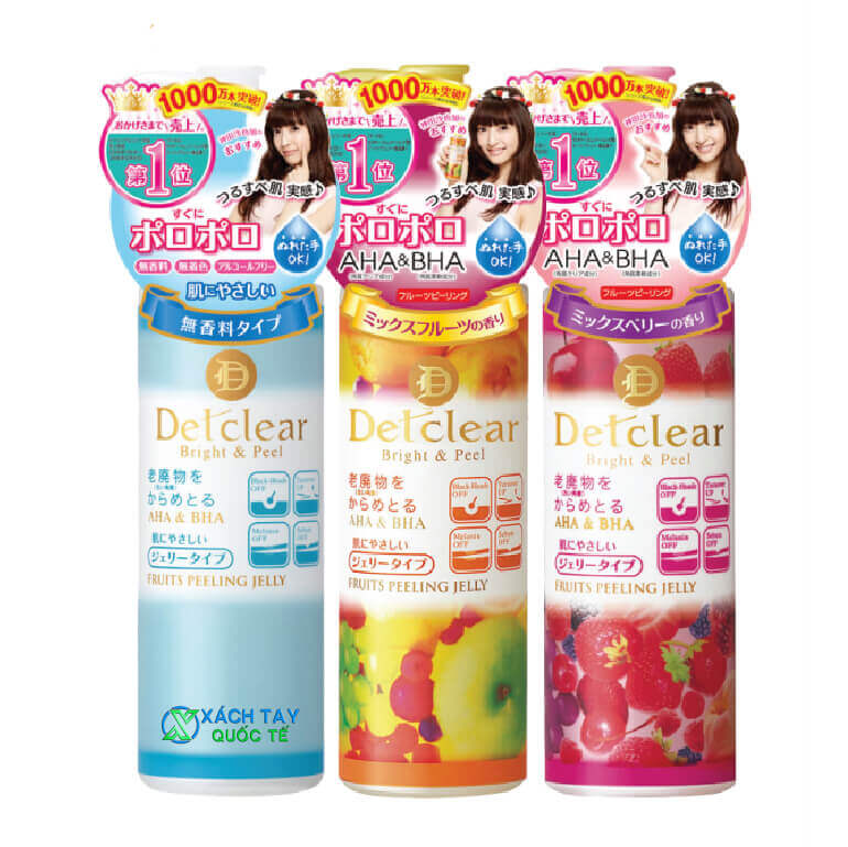 Gel tẩy da chết Detclear Bright and Peel Nhật Bản