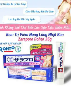 Kem trị viêm nang lông Rohto Zaraporo của Nhật